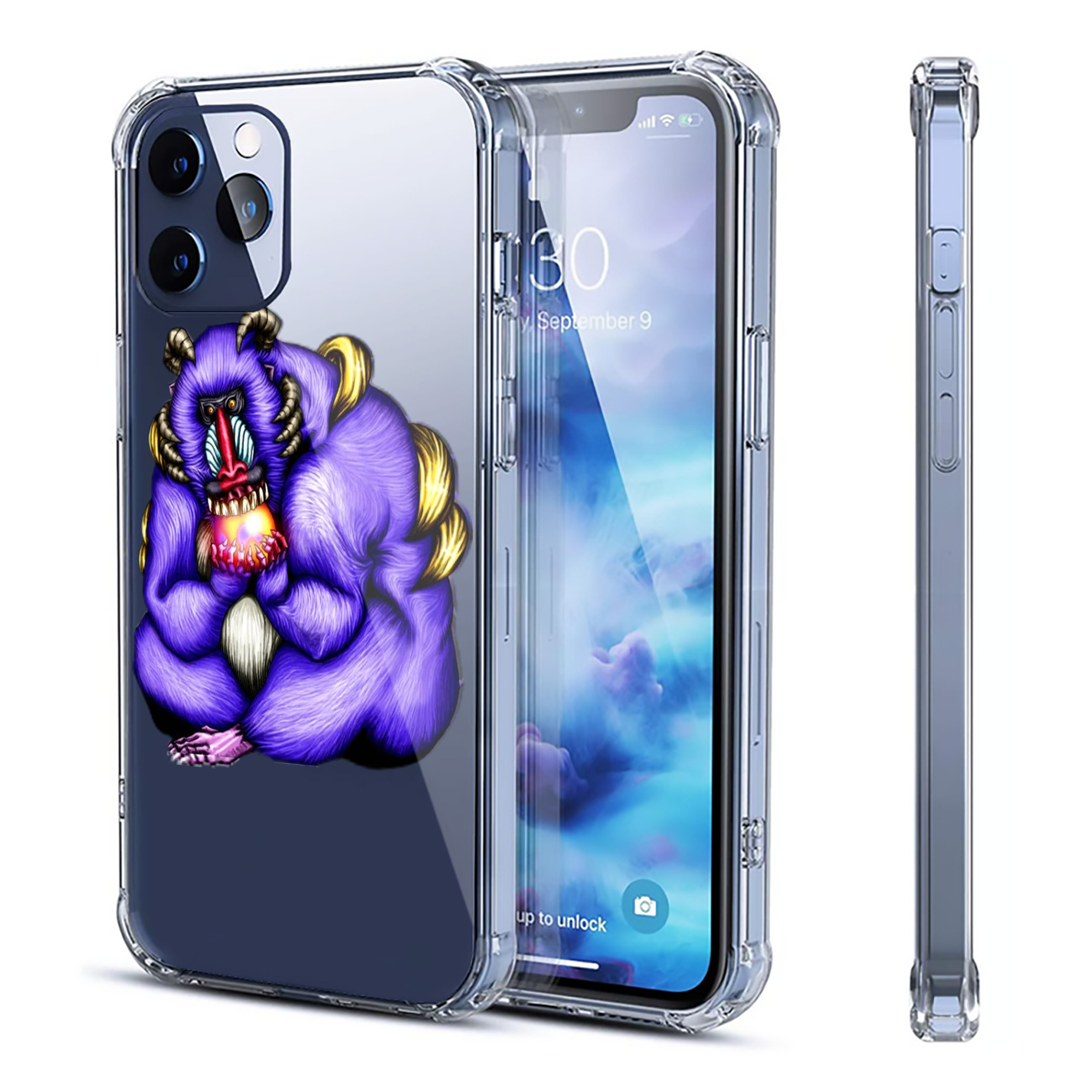 （画像用） 遊☆戯☆王 Yu-Gi-Oh! 【iPhone 12シリーズ対応】透明スマホケース（クリアソフトケース）